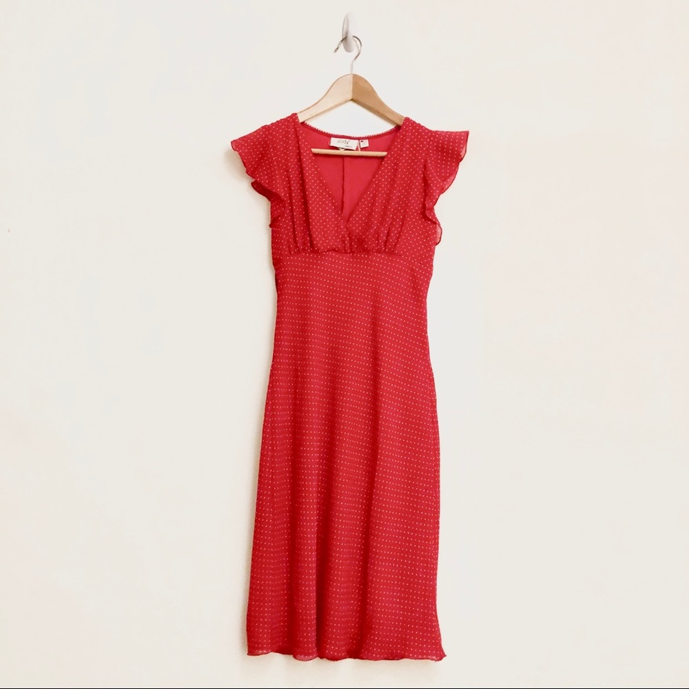 Vintage Red Polkadot Dress